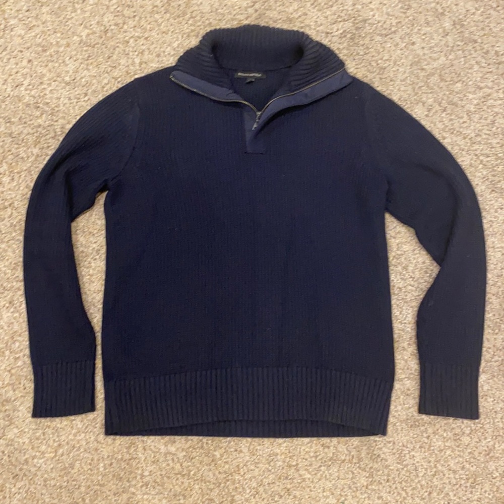 Banana Republic 1/4 zip sweater navy medium